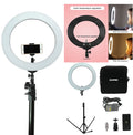 14" LED Ring Light 50W 5500K Dimmable Continuous Lighting Photo Video Stand Kit