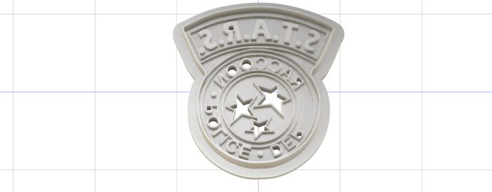 3D Printed Resident Evil S.T.A.R.S. Patch Cookie Cutter