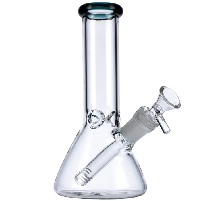 9" Mini Beaker w/ Color Lip