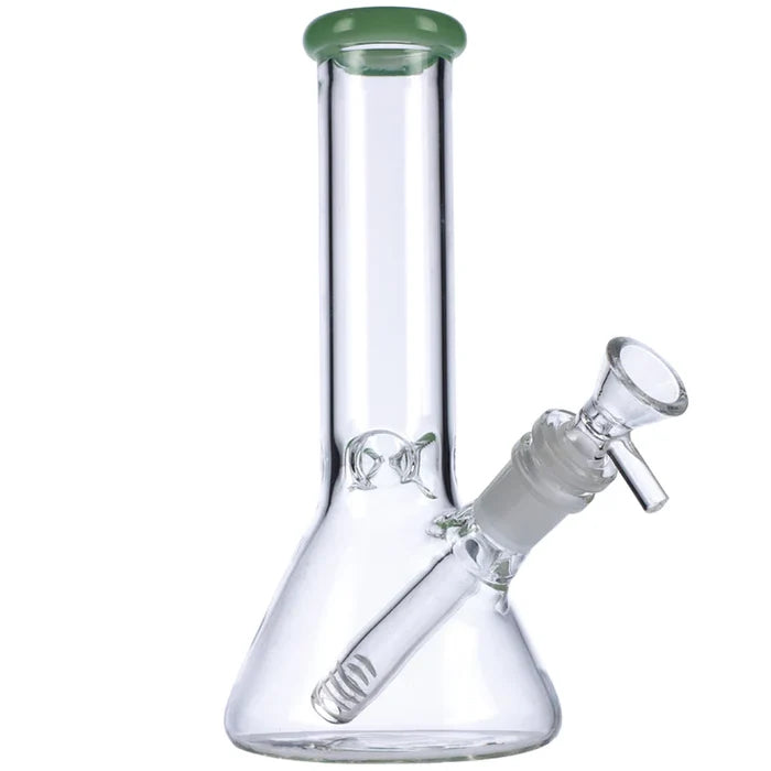 9" Mini Beaker w/ Color Lip