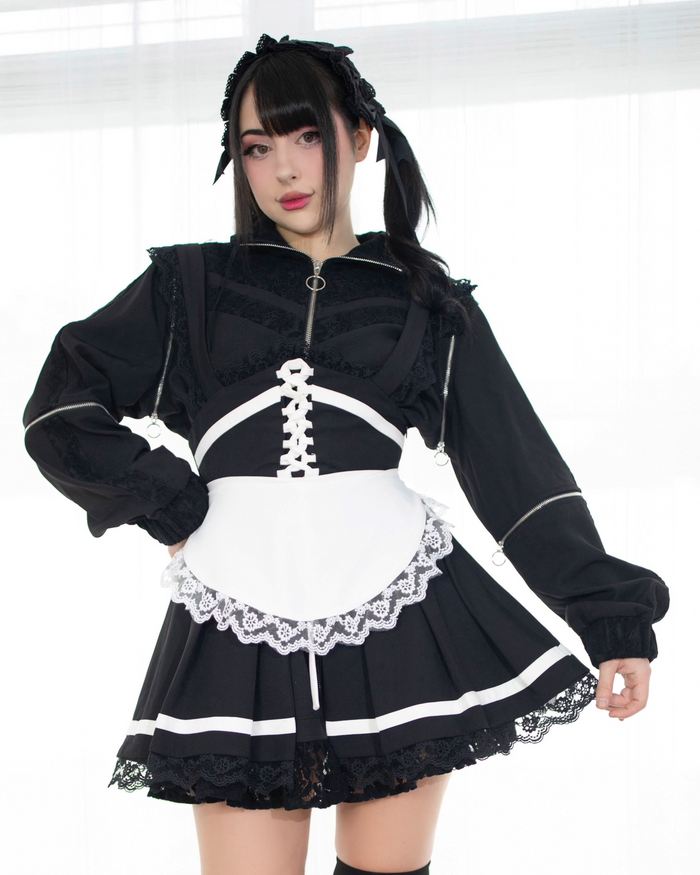 Lacebound Maid Overlay Skirt + Apron