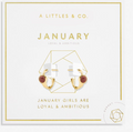 A Littles Birthstone Hoop Earrings