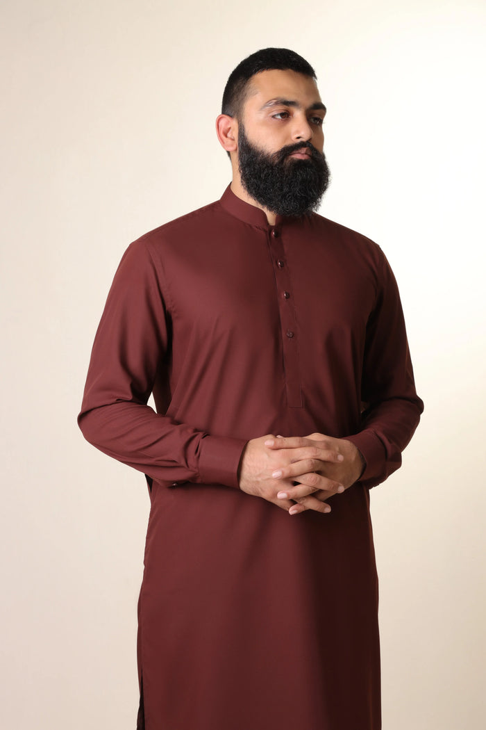 AATISH-E-WAQAAR ( WINE RED ) - Durins Placket