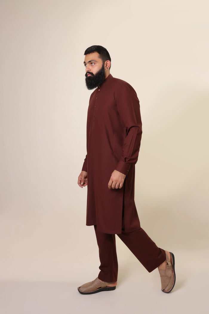 AATISH-E-WAQAAR ( WINE RED ) - Durins Placket