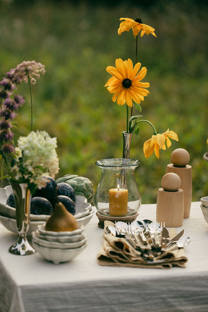 Aged Terracotta Hurricane Lantern