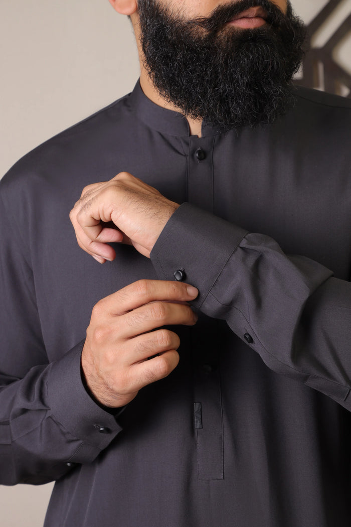 AHAN E ZULFIQAR ( DARK GREY ) - Durins Placket