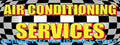 Air Conditioning Services | Checkered | Vinyl Banner