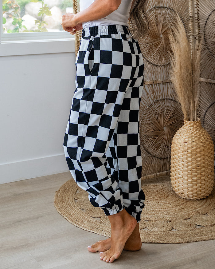 Ampersand Ave Black Jack Checkered Joggers Ampersand Ave