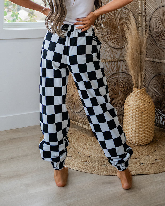 Ampersand Ave Black Jack Checkered Joggers Ampersand Ave