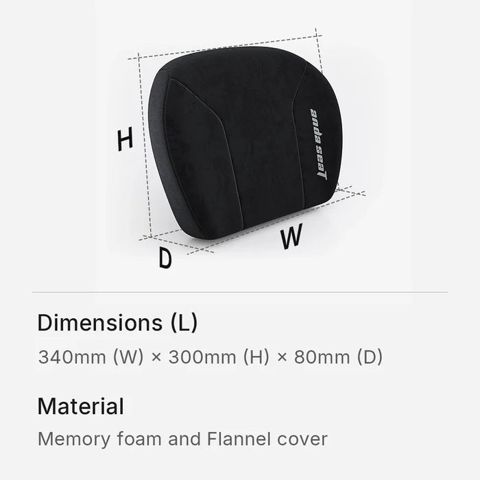 AndaSeat L XL Memory Foam Lumbar Pillow