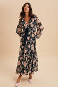 Ari Floral Bow Tie Maxi Dress