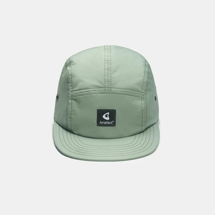 Forager Provisions LTD Artefact Eco Cirrus 5-panel cap in aqua green made from upcycled technical fabric