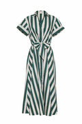 Green White Stripe