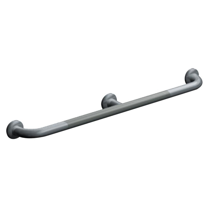 ASI 3702-48 Grab Bar w/ Intermediate Support Straight Snap Flange 48" - Satin - Prestige Distribution