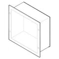 ASI 8155 Extension Sleeve & Flange for Specimen Pass-Thru Cabinet Recessed - Satin - Prestige Distribution