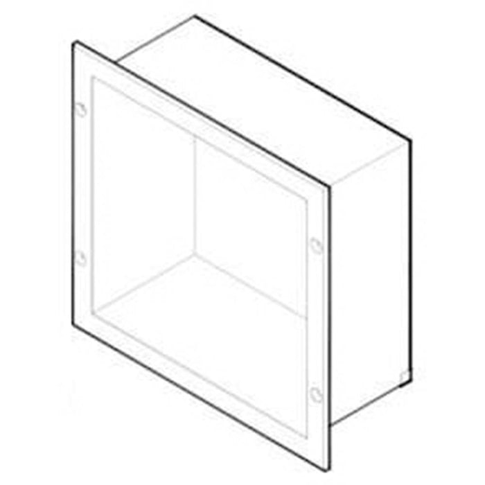 ASI 8155 Extension Sleeve & Flange for Specimen Pass-Thru Cabinet Recessed - Satin - Prestige Distribution