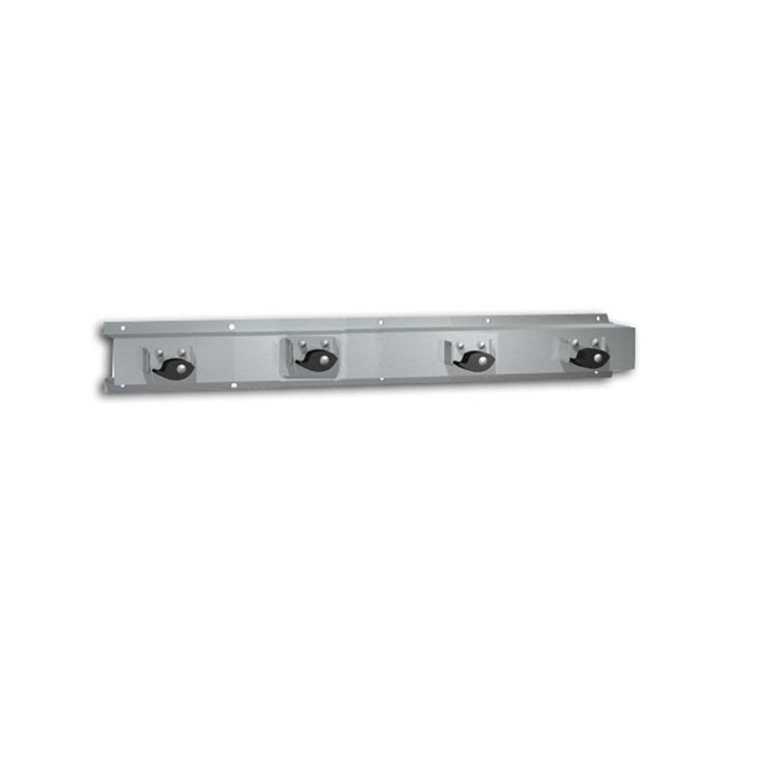ASI 8215-4 Mop & Broom Holders Rack Surface Mounted - Satin - Prestige Distribution