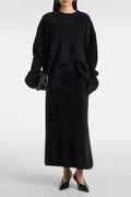 Asta Skirt - Black Brushed