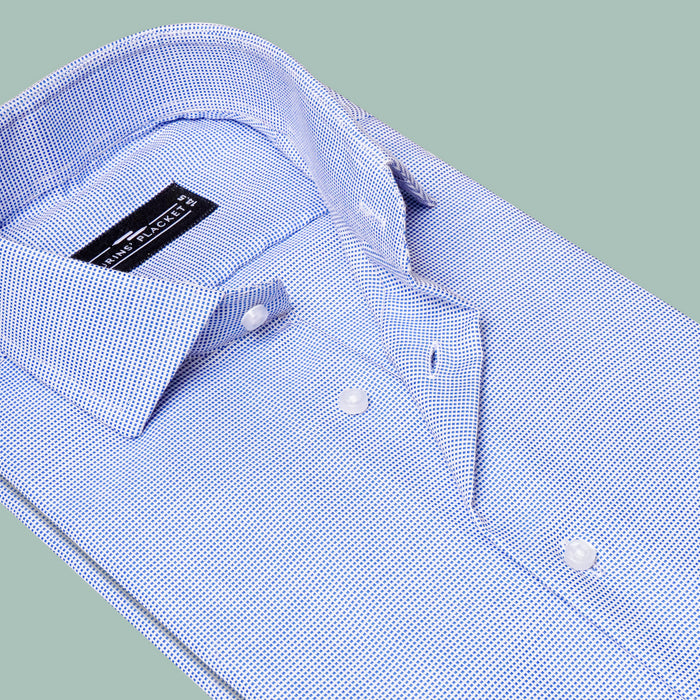 AVENOR BLUE DOBBY SHIRT