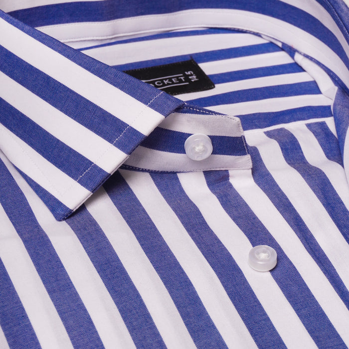 AWNING BOLD BLUE STRIPES