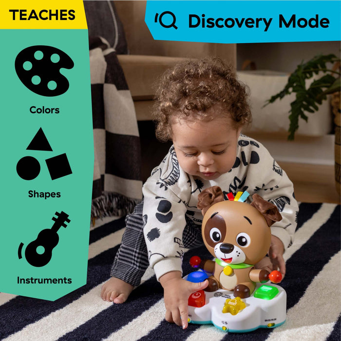 Baby Einstein Drum & Learn Dean interactive musical learning toy with light-up buttons and sensory ribbons for infants