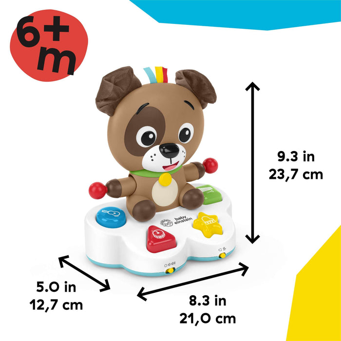 Baby Einstein Drum & Learn Dean interactive musical learning toy with light-up buttons and sensory features for infants