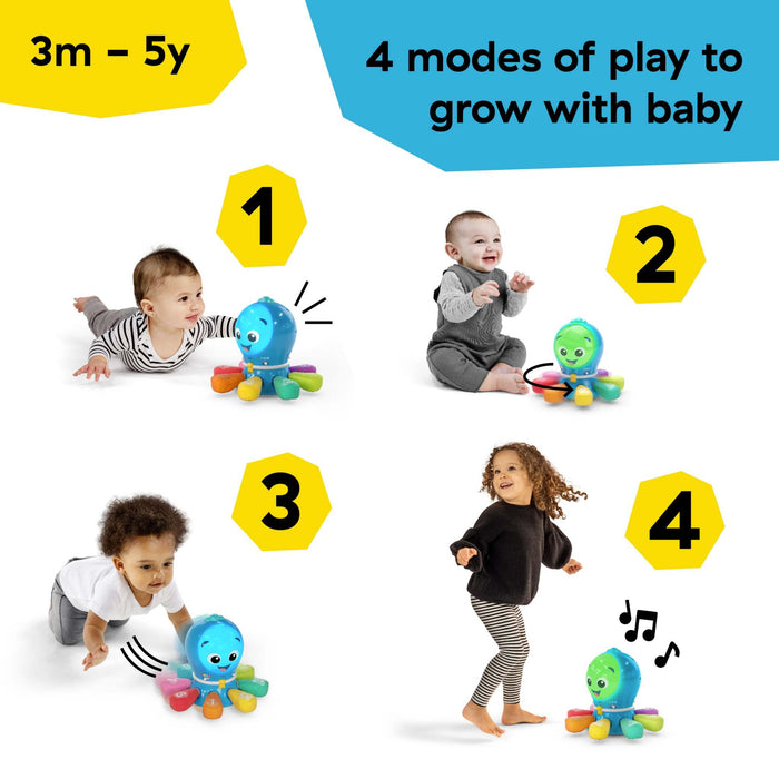 Baby Einstein Go Opus Go™ 4-in-1 interactive octopus toy for babies and toddlers with lights, music, and educational features
