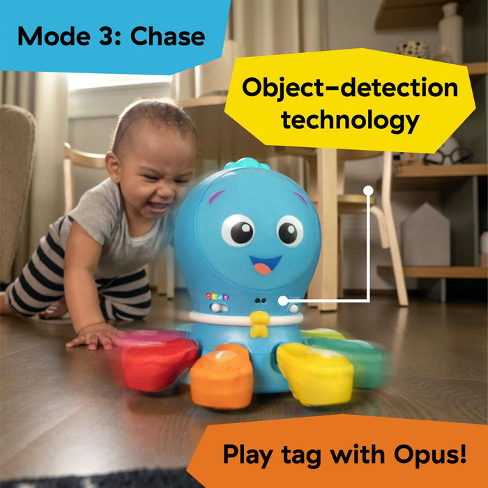 Baby Einstein Go Opus Go 4-in-1 ocean explorer toy with soft arms, colorful lights, and interactive musical features for babies and toddlers