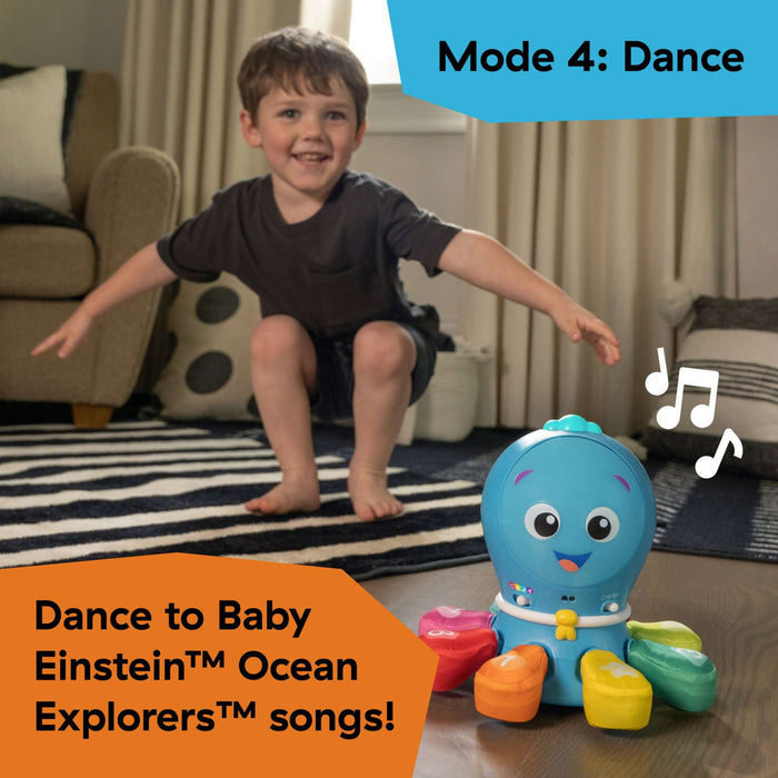 Baby Einstein Go Opus Go 4-in-1 colorful octopus toy with interactive arms for baby learning and play