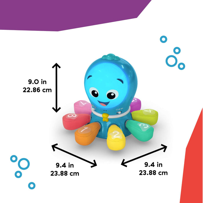 Baby Einstein Go Opus Go 4-in-1 interactive crawl and chase toy with colorful octopus design for infants and toddlers