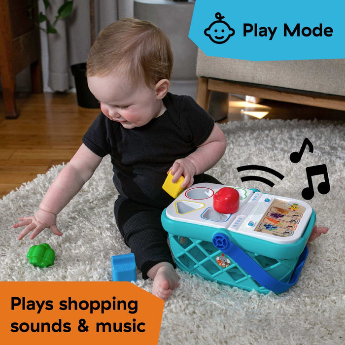 Baby Einstein + Hape Shopping Basket Pretend to Shop Toy, Ages 9 Months and Up