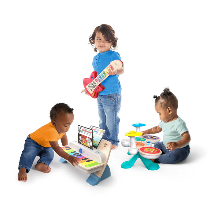 Baby Einstein Together in Tune Drums wooden musical toy drum set for toddlers with wireless connectivity and Magic Touch technology