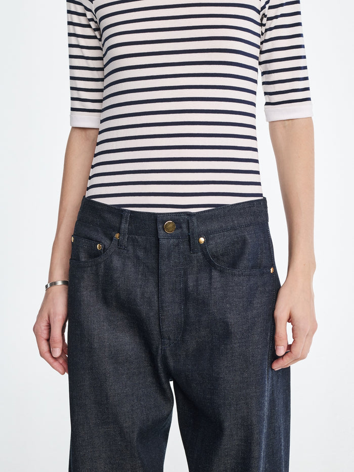 Baby T in Navy/White Stripe