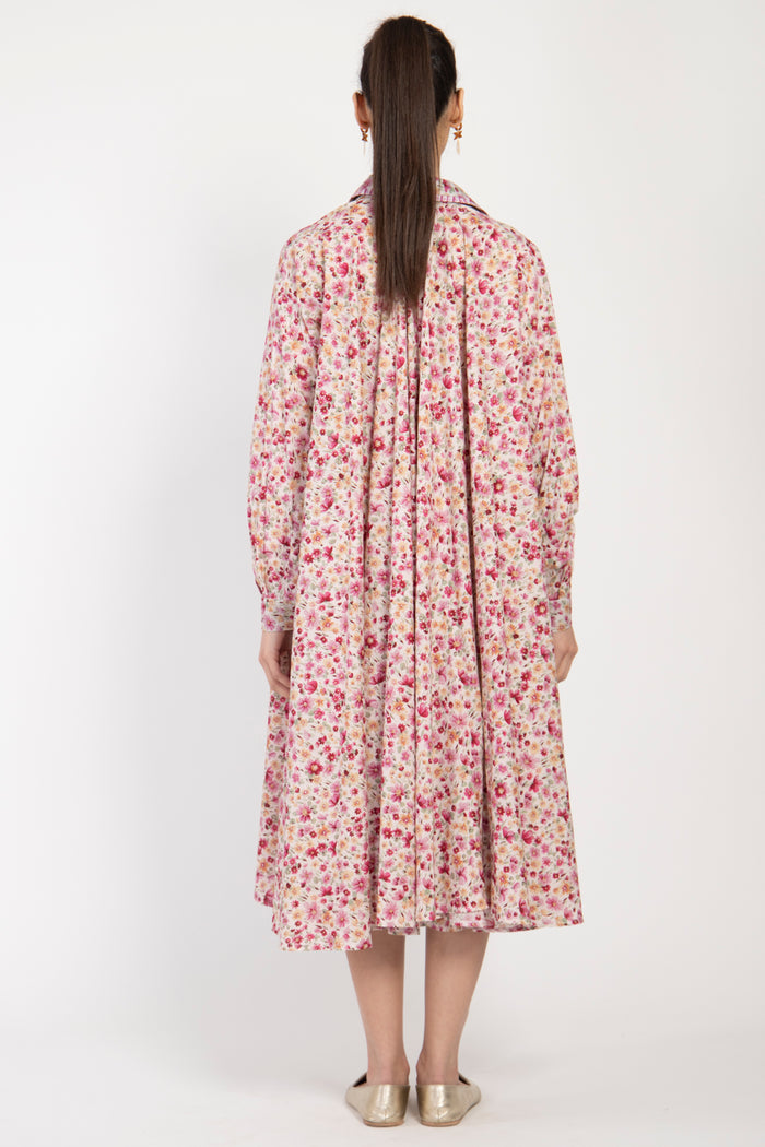 Bahiya Cotton Pink Floral Dress