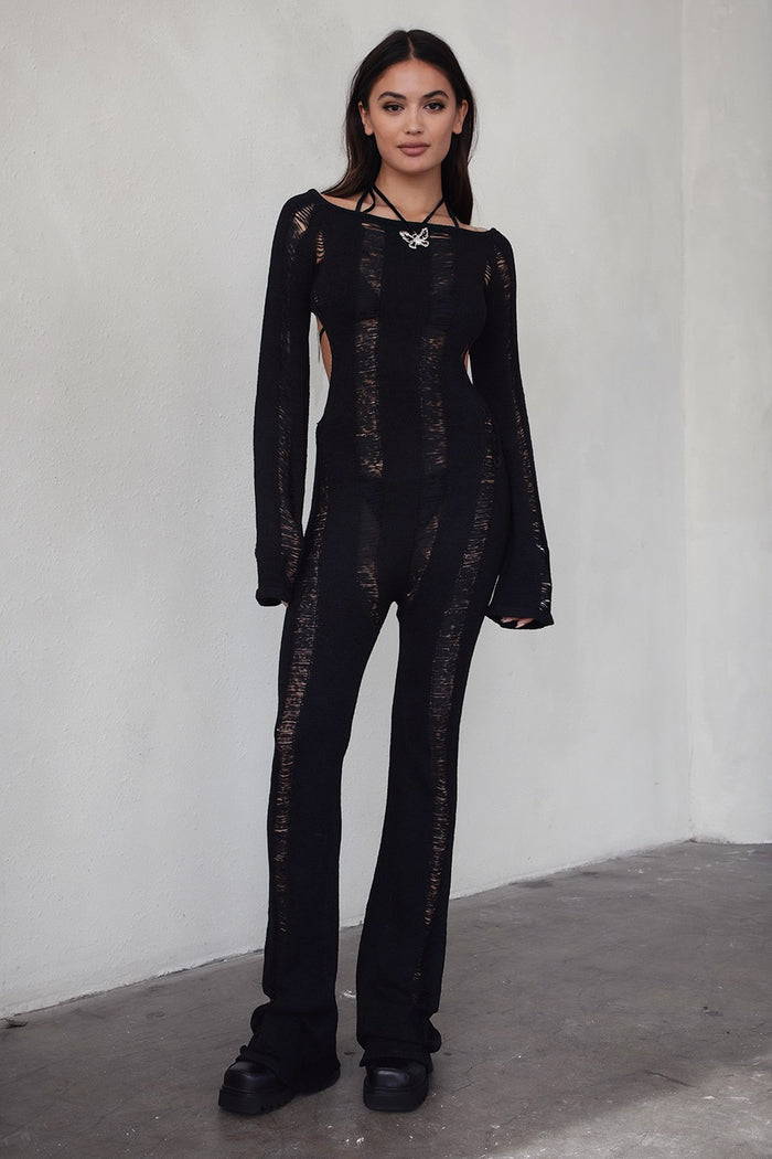 Bailei Distressed Jumpsuit