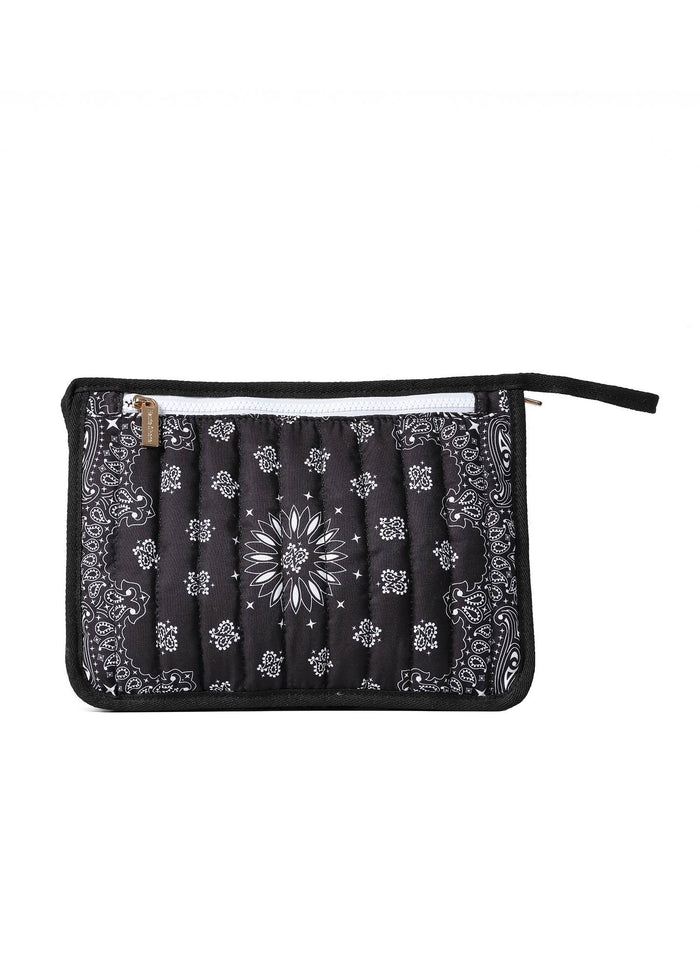 Bandana Print Pouch - Beau Black