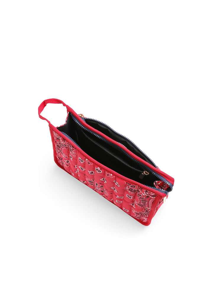 Bandana Print Pouch - Beau Red