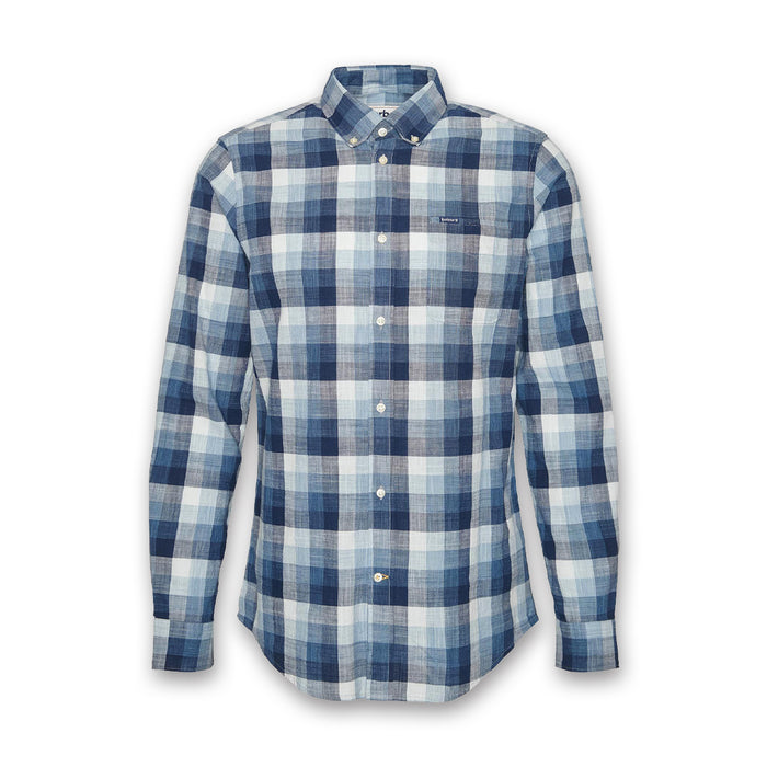 Barbour - Hillroad Tailored Shirt in Navy - Nigel Clare
