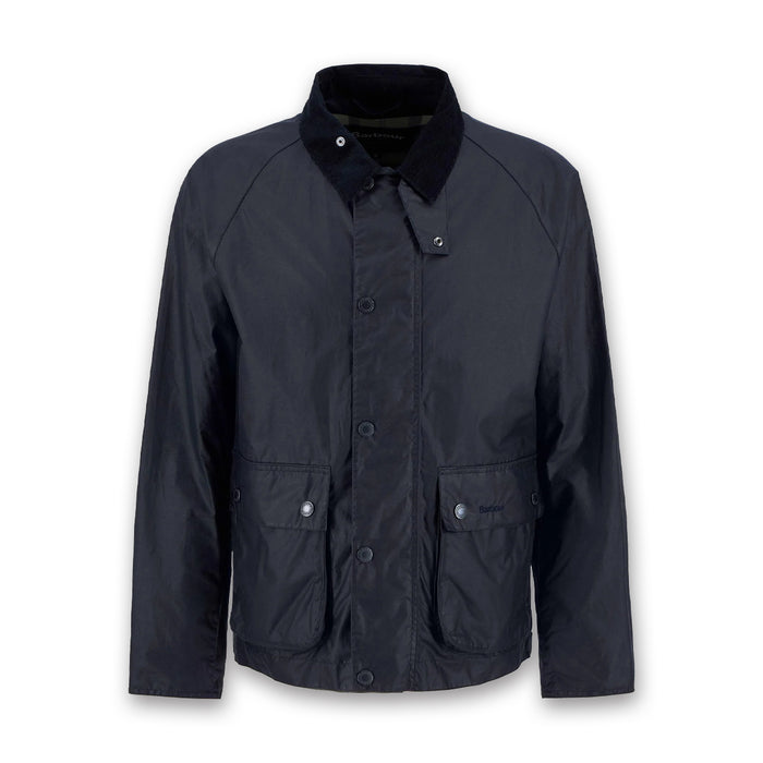 Barbour - Modern Bedale Waxed Jacket in Navy - Nigel Clare