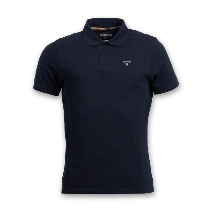 Barbour - Tartan Polo Shirt in New Navy - Nigel Clare