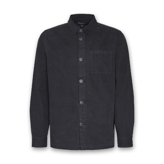 Barbour - Washed Cotton Overshirt in Navy - Nigel Clare