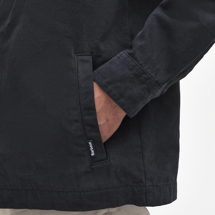 Barbour - Washed Cotton Overshirt in Navy - Nigel Clare