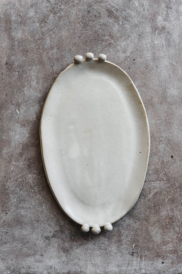 Beaded Ceramic Tray
