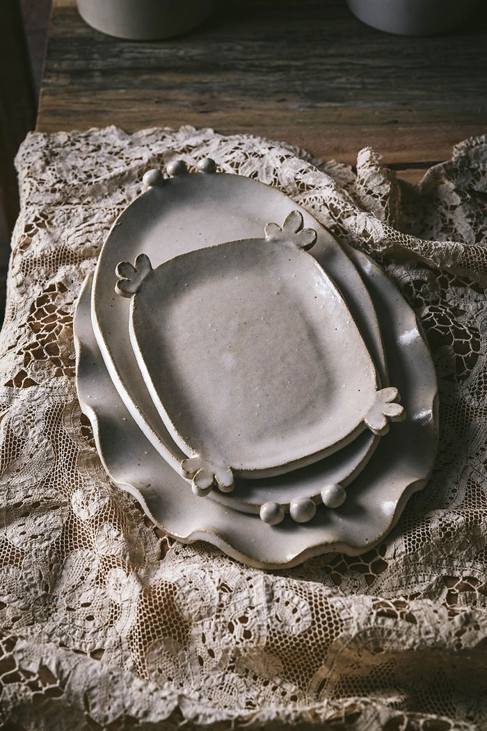 Beaded Ceramic Tray