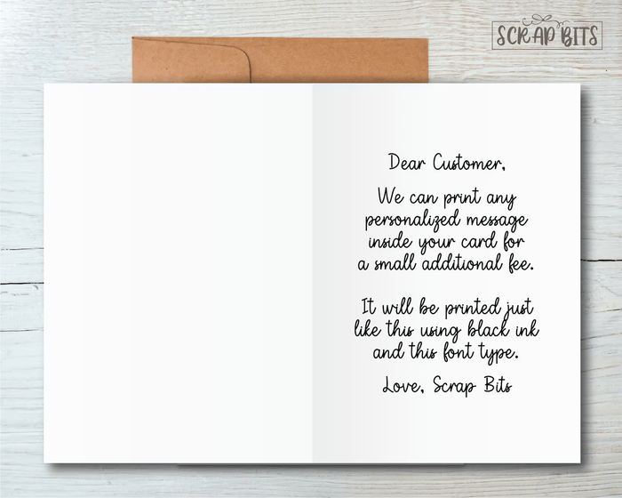Beautiful Wife Birthday Card - Scrap Bits