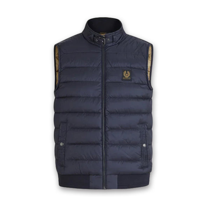 Belstaff - Circuit Down Filled Nylon Gilet in Dark Ink - Nigel Clare