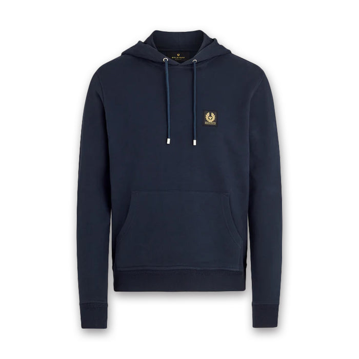 Belstaff - Cotton Fleece Hoodie in Dark Ink - Nigel Clare