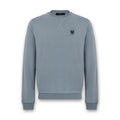 Belstaff - Cotton Fleece Sweatshirt in Blue Flint - Nigel Clare
