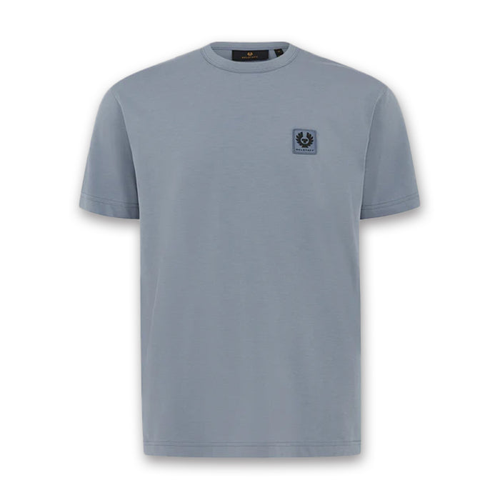 Belstaff - Cotton Jersey T-Shirt in Blue Flint - Nigel Clare