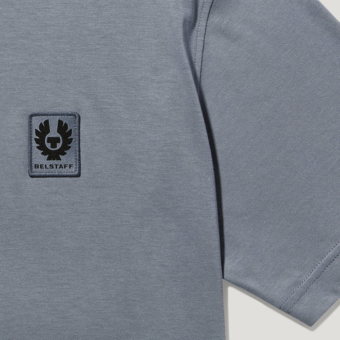 Belstaff - Cotton Jersey T-Shirt in Blue Flint - Nigel Clare